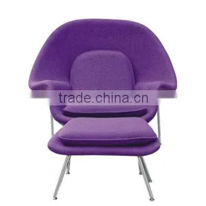 Waiting Room Comfort Design Lounge Womb Chair and Ottoman thumbnail-4