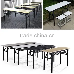 Wholesale Square Plywood Basswood Folding Dining Table For Hotel thumbnail-6