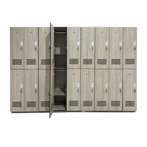 School Gym HPL Locker Compact Laminate With Electronic & Key Lock Knock Down & Assembled Structure for Changing Room thumbnail-5