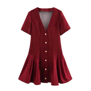 Spring New Dress for Women, Slim Fit and Casual, With a Small Fragrance Design That is Niche and Versatile thumbnail-1