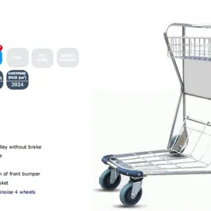 Airport Trolley Airport Trolley Aluminum Airport Luggage Trolley thumbnail-4