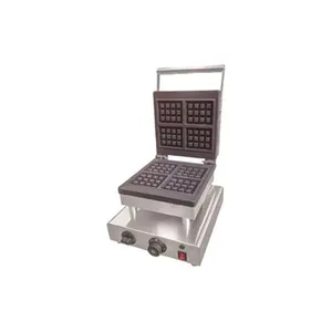 Automatic Electric Double Waffle Maker With Timer and Indicator Lights thumbnail-3