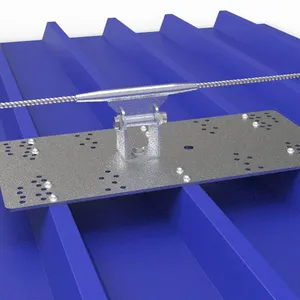 Safety Lifeline for Metal Roof Type Solar Installation Conforms to EN795 Standard thumbnail-2