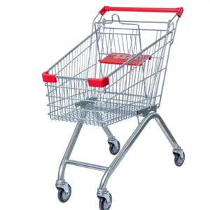 Shopping Trolley Euro 80L Metal Supermarket Trolley thumbnail-5