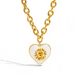 Non-Fade 18K Gold Plated Letter Necklace - Stainless Steel Fashion Jewelry thumbnail-1