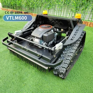 CE EPA Certified VTLM800 Snow Plow Attachment Remote Mower Rubber Track Remote Brush Cutter for Farm thumbnail-4