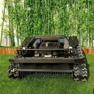 Industrial Rubber Track 16Hp 452Cc Gasoline Engine Adjustable Blade Height Remote Control Lawn Mower thumbnail-5