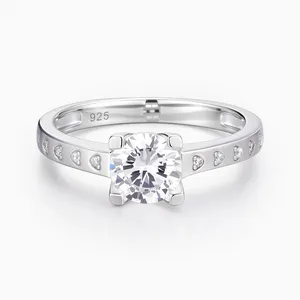 Shining Star Jewelry 6.5Ct Moissanite Solitaire Diamond Engagement Rings thumbnail-5