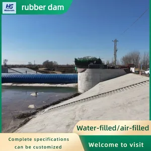 Custom Color Inflatable Rubber Dam Low Maintenance Flood Control Rubber Weir for Water Retention Project thumbnail-2