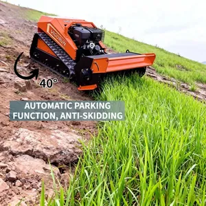 MTSK800 Crawler Rubber Track Remote Operated Flail Blades Efficient Lawn Grass Clearing Mulcher thumbnail-4