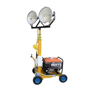 Hand-push Gasoline Generator Lighting Tower thumbnail-2
