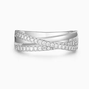 Shining Star Jewelry Micro Pave Cubic Zirconia 925 Sterling Silver Women's Ring thumbnail-3
