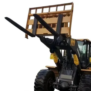Pallet Fork Carriage With Hook On Tines and Slatted Backrest Frame thumbnail-1