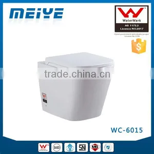 Back to Wall Toilet P/S Trap Elongated WC Pan for Concealed Cistern or Floor-standing Flushing Cistern WATERMARK WC-6015 thumbnail-1