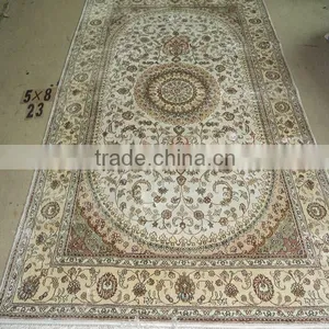5'x8'ft Persian Cotton Carpet Beautiful Red Color Handmade Cotton Rugs thumbnail-1