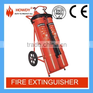 EN3,ISO,CE Approval Wheeled CO2 Fire Extinguisher 25kg Cart Fire Equipment Used for Workshop thumbnail-1