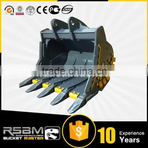High Quality Wear Assistance HARDOX500 NM400 Excavator Bucket for 1-80t Excavator thumbnail-2