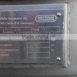 Used Second-hand Westfalia Disc Separator SB60 thumbnail-4