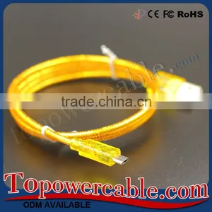Top Sale PE Weave Usb Cell Phone Cable Wire For LG K7 For Samsung S6 S7 thumbnail-4