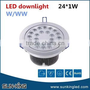 Top Quality Bridgelux Non-dimmable/dimmable 30w Led Down Light , 220v Led Ceiling Light Spotlight 24w 21w 18w 15w 12w 9w 7w 5w thumbnail-5