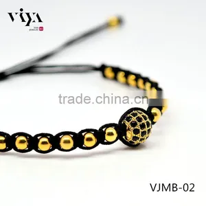 2016 SALE Latest Fashion Beaded Rope Bracelets,stainless Steel Beads Design Bracelet Jewelry thumbnail-1