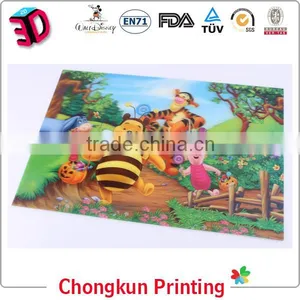 OEM High Definition 3D Lenticular PP / PET Picture thumbnail-1