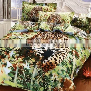 High Quality 100% Cotton Custom 3D Animal Printing Bed Set thumbnail-2