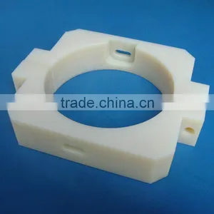 Engineering Plastic Cnc Milling Machining Custom Pa66 Square Hole Bushing thumbnail-2