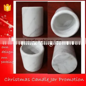 Carrara White Marble Jars,White Marble Jars,Marble Soy Candle Holder Quality Choice thumbnail-4