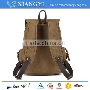 Unisex Leisure Simple Pure Color Canvas Computer Bag Backpack School Backpack Shipping Backpack New Design in 2016 thumbnail-3