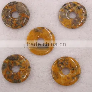Wholesale 15-50mm Crazy Agate Donut Gemstone thumbnail-1