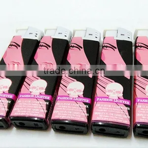 2016 New Model Pretty Lady Paper Wrapped Refillable Lighter Plastic for Wholesale thumbnail-2