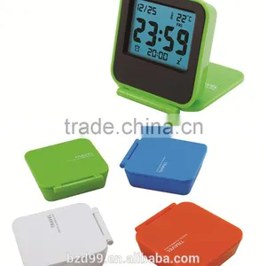 Fancy Colorful Advertising Desk Mini Low Light Alarm Clock With Thermometer Alarm Snooze /Electronic Items Manufacturer thumbnail-3