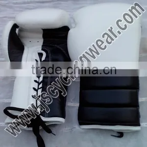 Best Quality Black and White Boxing Gloves thumbnail-1