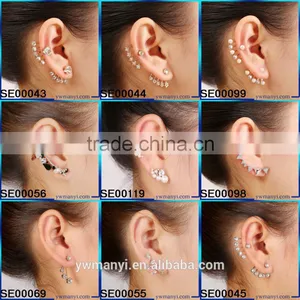 Hot Selling High Quality Five Workmanship Popular Cheap Opals Alloy Ear Cuff thumbnail-4