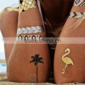 New OEM Custom Arabic Tattoo Flash /metallic Temporary Tattoo thumbnail-1