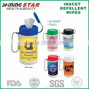 JS-05007 Wholesale New Products Natural 10pcs Mosquito Repellent Wipes thumbnail-1