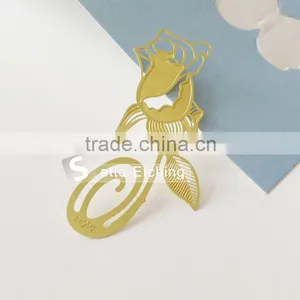 Antique Metal Bookmark Rose for Sale thumbnail-1