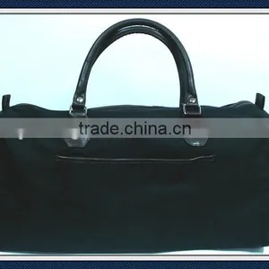 Canvas Weekend Bag Duffel Bag With pu Leather Trim thumbnail-1