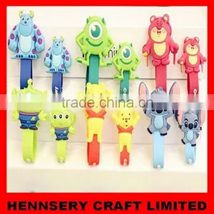 Customized Shape and Logo Soft Pvc Rubber Customized Printed Cable Winder thumbnail-1