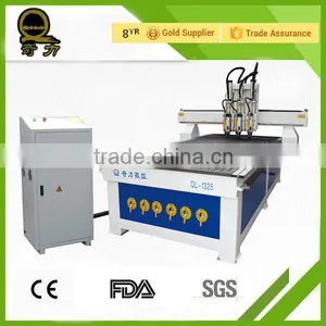 QL-1325 CNC Router for Small Business Three-head ATC China 3d Wood Door Cnc Router for Sale thumbnail-1