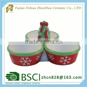 Ceramic Small Christmas Independent Candy Plate thumbnail-4