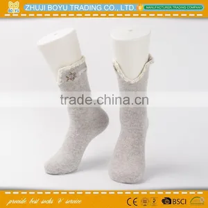 BY-161201 Angora Material Ladies Angora Socsk Casual Socks for Winter With Striped Pattern Quality Choice thumbnail-6