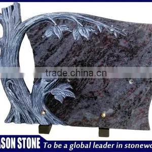 Tree Engraved Plaque Tombstone Slab thumbnail-1