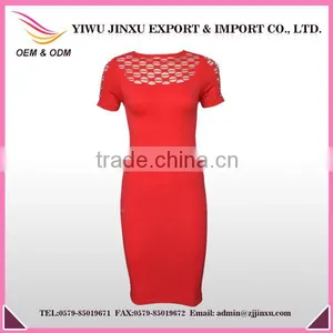 2016 Elegant Red Dress Long Plus Size Women Clothing thumbnail-1