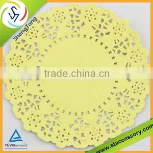 Various Design Disposable Yellow Paper Doilies thumbnail-1