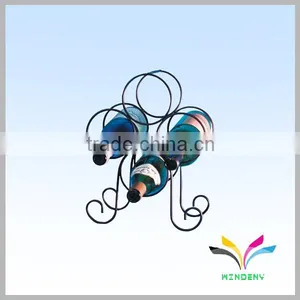 OEM Design Metal Black 8 Bottles Wine Display Rack for Bar thumbnail-5