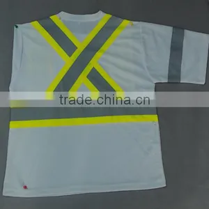 High Visibility Safety Vest Safety Reflective Material for Clothing Summer Running Reflective Shirt High Visibility thumbnail-2
