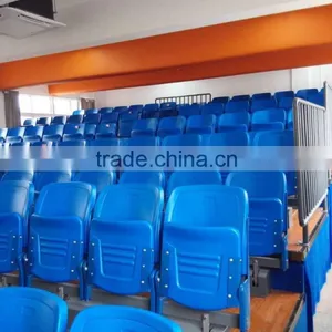 Movable Telescopic Folded Bleachers Seat Plastic Stadium Chair Price thumbnail-2