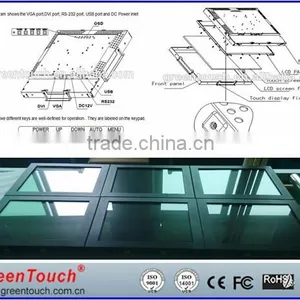 High Definition Industrial Touch Screen Monitor 18.5 Inch Gt-TMO185A Digital Pen Tablet Monitor Quality Choice thumbnail-4